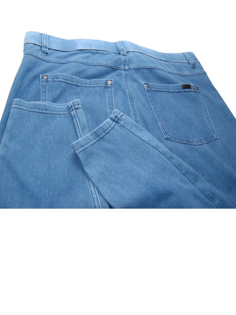 HUE 1X Pull On Denim Jeggings Light Wash High Rise Stretch Skinny Jeans Plus Siz
